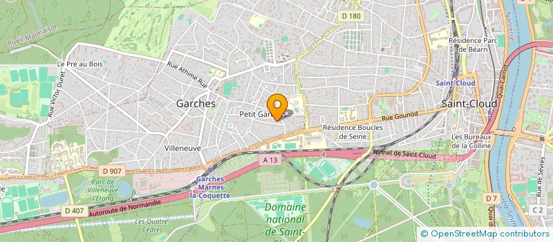 localisation de l'entreprise ROSE à GARCHES