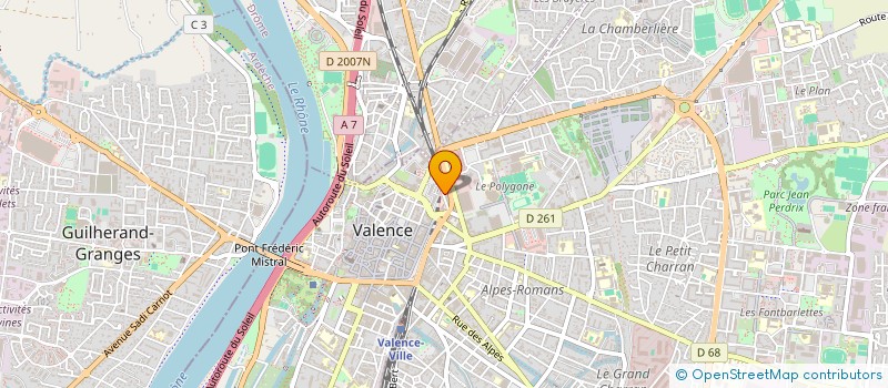 localisation de l'entreprise ROSE à VALENCE