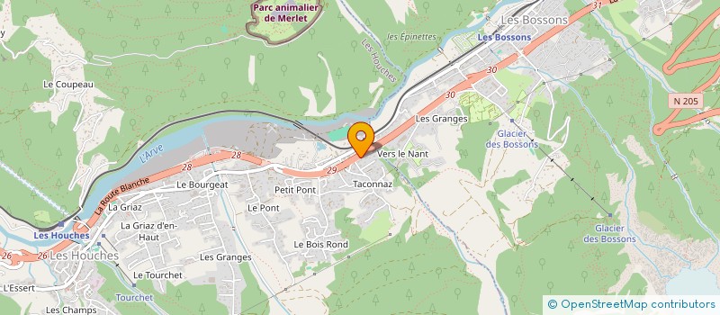 localisation de l'entreprise ROSE  LES HOUCHES