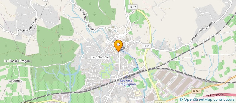 localisation de l'entreprise ROSE  LES ARCS