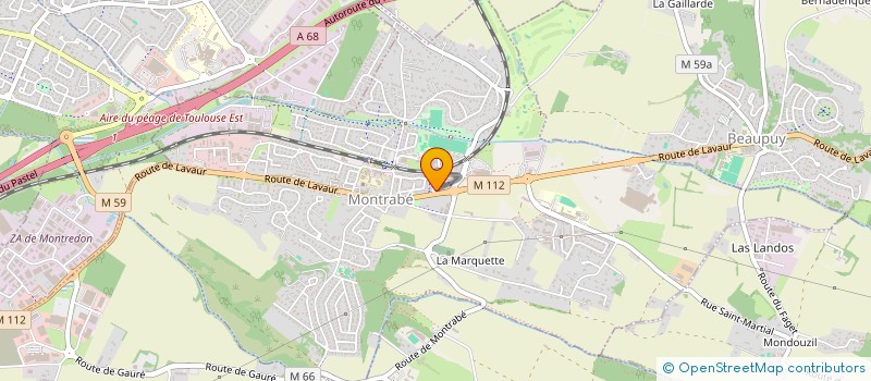 localisation de l'entreprise ROSE ARCH  MONTRABE