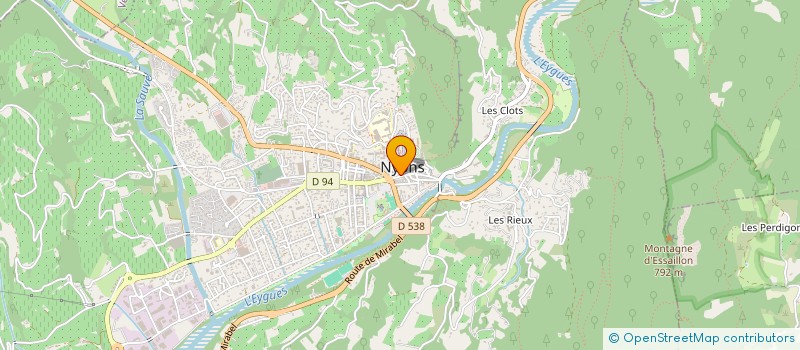 localisation de l'entreprise ROSE AU PARADIS à NYONS