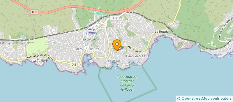 localisation de l'entreprise ROSE AU VENT  CARRY-LE-ROUET