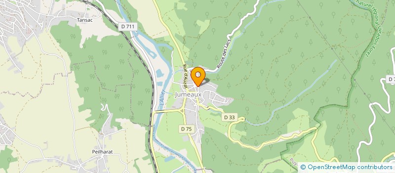 localisation de l'entreprise ROSE AUX VENTS  BRASSAC-LES-MINES