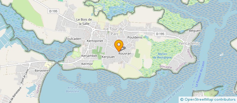 localisation de l'entreprise ROSE B.  LE TOUR-DU-PARC