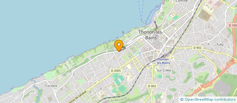 localisation de l'entreprise ROSE BALLERINE  THONON-LES-BAINS