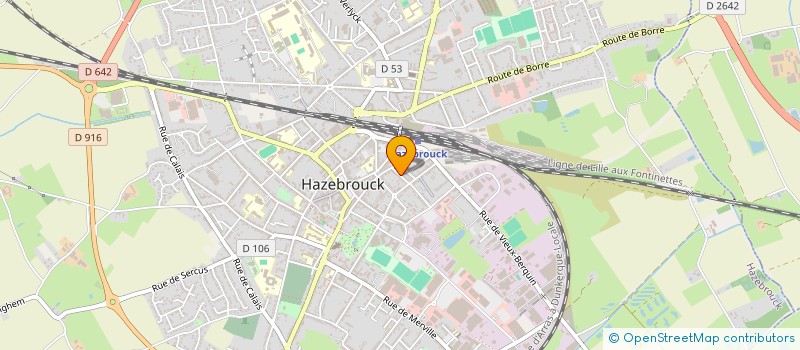 localisation de l'entreprise ROSE BAMBOU à HAZEBROUCK
