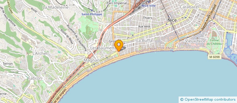 localisation de l'entreprise ROSE-BELLE à NICE