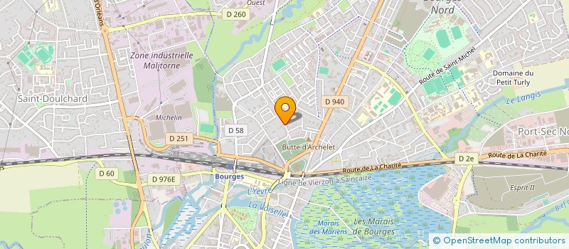 localisation de l'entreprise ROSE BLANCHE  BOURGES