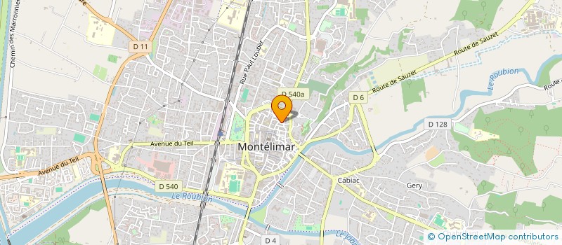 localisation de l'entreprise ROSE BLANCHE à MONTELIMAR