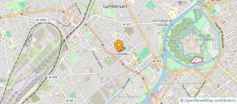 localisation de l'entreprise ROSE BLEUE à LAMBERSART