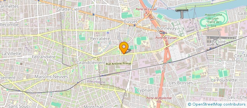 localisation de l'entreprise ROSE COSMETIC SA à VILLEURBANNE
