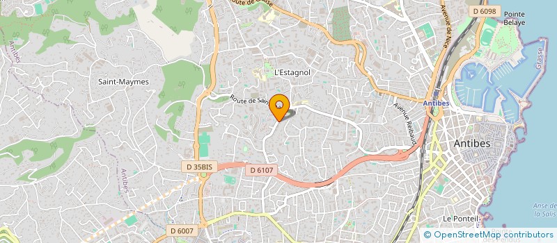 localisation de l'entreprise ROSE COSMETIQUE DISTRIBUTION  ANTIBES