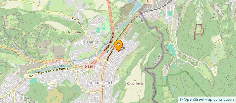 localisation de l'entreprise ROSE D'HOME à AUDUN-LE-TICHE
