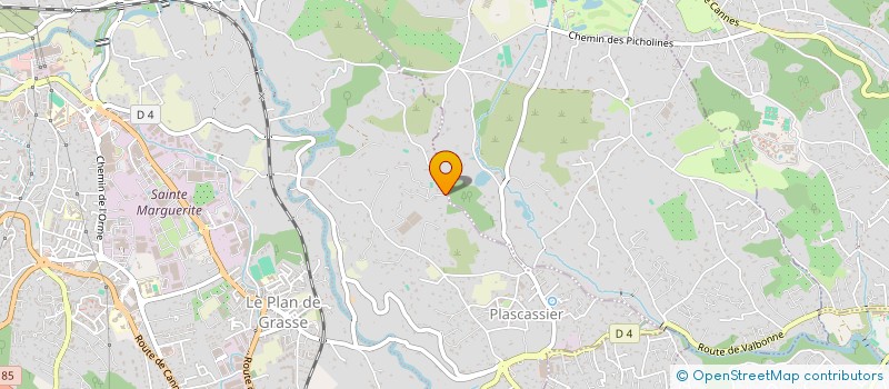 localisation de l'entreprise ROSE DE BLANCARD à GRASSE