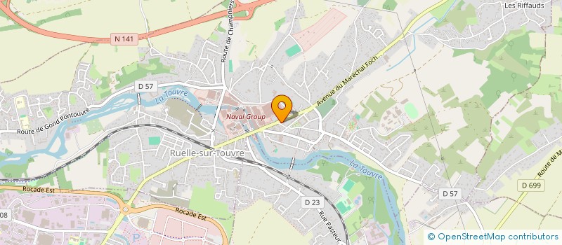 localisation de l'entreprise ROSE DE FRANCE à RUELLE-SUR-TOUVRE