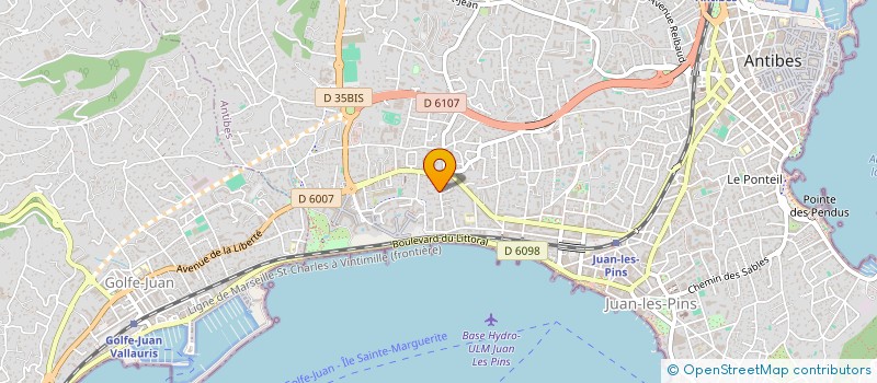 localisation de l'entreprise ROSE DE MER  ANTIBES