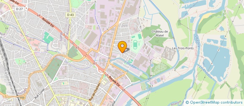 localisation de l'entreprise ROSE DES SABRES (RDS) à ROANNE