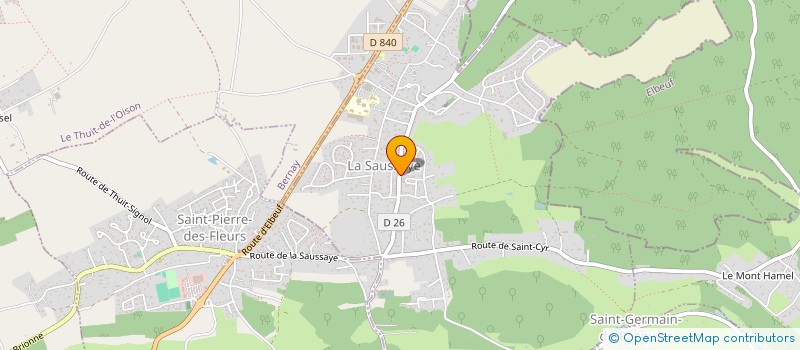 localisation de l'entreprise ROSE DES VENTS  LA SAUSSAYE