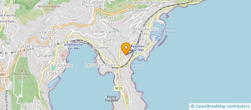 localisation de l'entreprise ROSE DES VENTS à BEAULIEU-SUR-MER