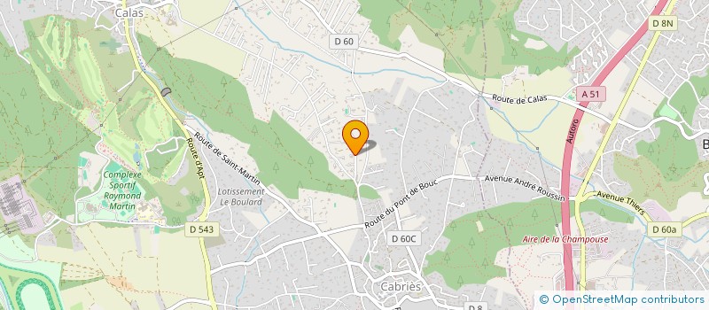 localisation de l'entreprise ROSE DES VENTS  CABRIES