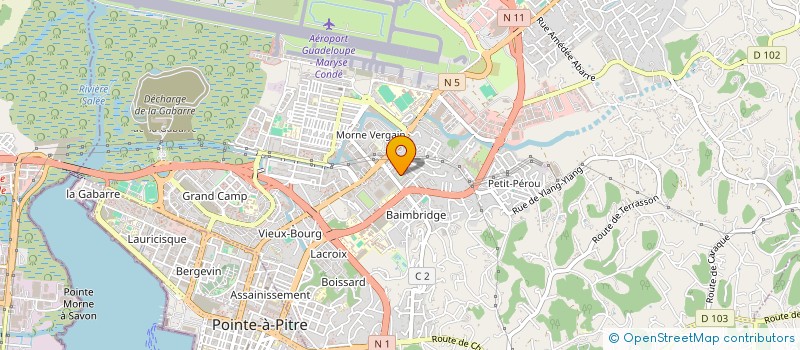 localisation de l'entreprise ROSE DESIGN SERVICES  LES ABYMES