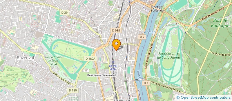 localisation de l'entreprise ROSE DM à SAINT-CLOUD