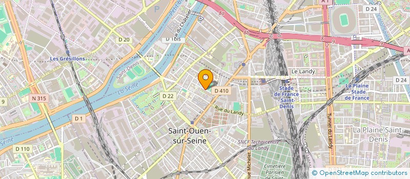 localisation de l'entreprise ROSE-DOM-SERVICES à SAINT-OUEN-SUR-SEINE