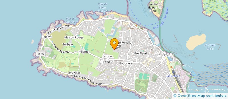 localisation de l'entreprise ROSE DU NAU  LE CROISIC