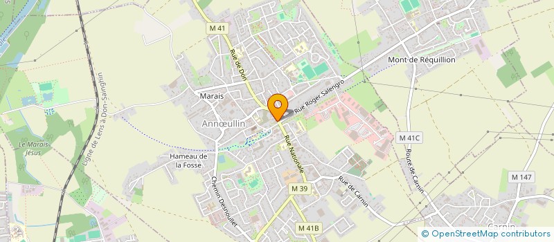 localisation de l'entreprise ROSE ECLAT  ANNULLIN