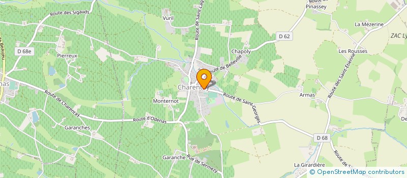 localisation de l'entreprise ROSE EN FOLIE  CHARENTAY