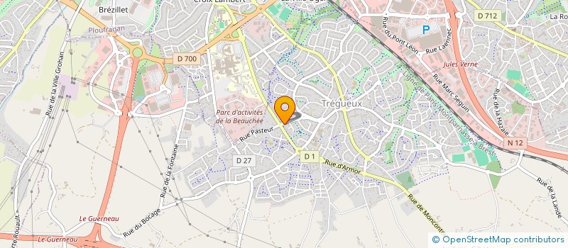 localisation de l'entreprise ROSE EN TREG' à TREGUEUX