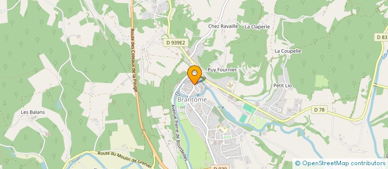 localisation de l'entreprise ROSE ET CIBOULETTE à BRANTOME EN PERIGORD