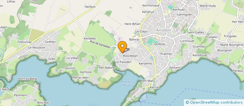 localisation de l'entreprise ROSE ET GASPARD  ARRADON