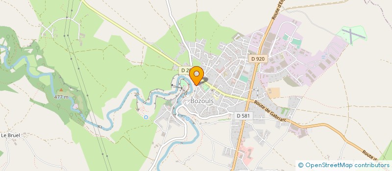 localisation de l'entreprise ROSE ET MIOLS  BOZOULS