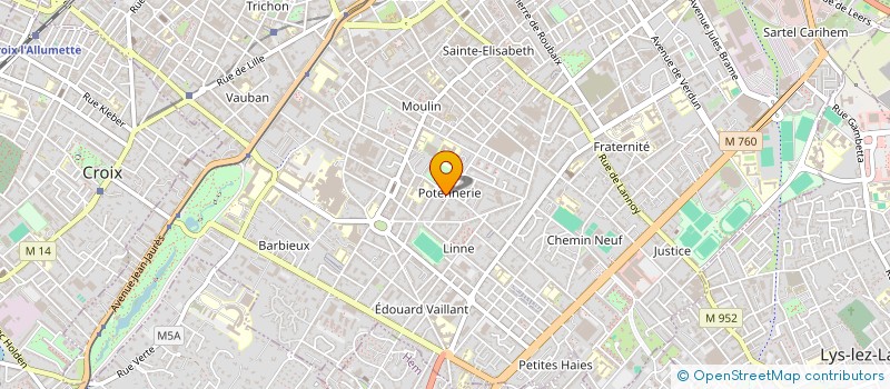 localisation de l'entreprise ROSE ET NOIR à ROUBAIX