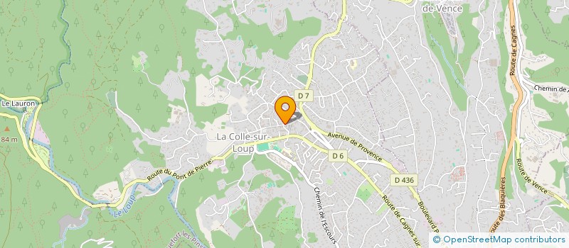 localisation de l'entreprise ROSE GABRIEL  LA COLLE-SUR-LOUP