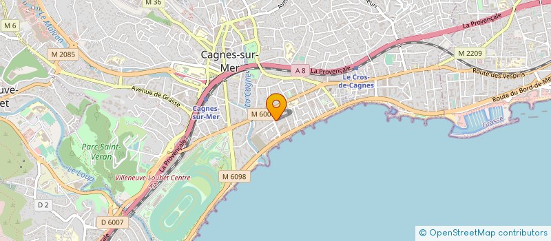 localisation de l'entreprise ROSE GARDEN CTIM à CAGNES-SUR-MER