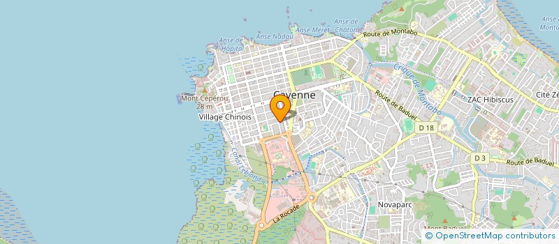 localisation de l'entreprise ROSE GOLD à CAYENNE