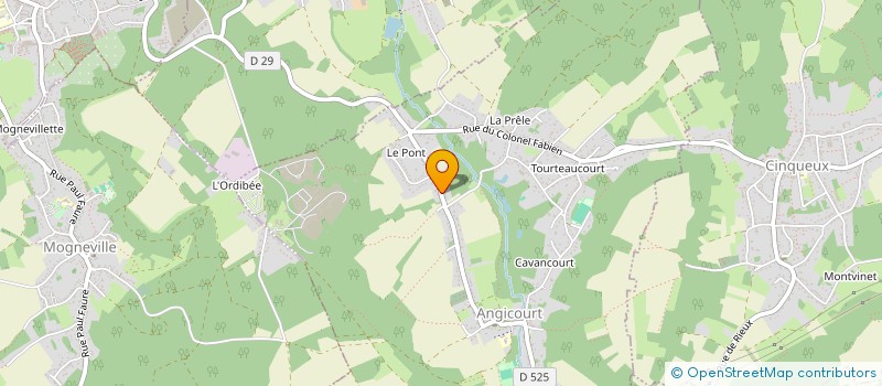 localisation de l'entreprise ROSE IMMOBILIER  ANGICOURT