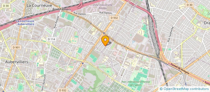 localisation de l'entreprise ROSE IMMOBILIER  LA COURNEUVE