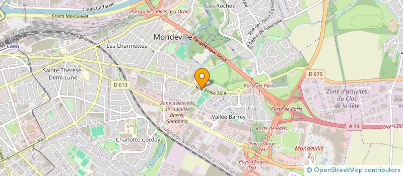 localisation de l'entreprise ROSE INVESTISSEMENT  MONDEVILLE