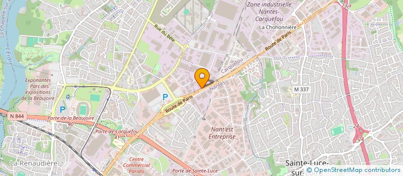 localisation de l'entreprise ROSE L'ANAGRAMME  CARQUEFOU