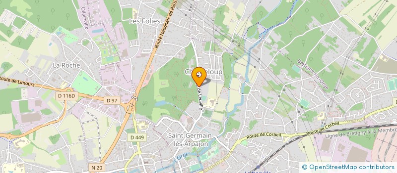 localisation de l'entreprise ROSE LA BANANE  SAINT-GERMAIN-LES-ARPAJON
