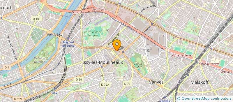 localisation de l'entreprise ROSE M3F à ISSY-LES-MOULINEAUX