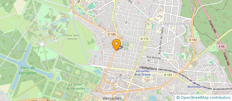 localisation de l'entreprise ROSE-MARIE CONSULTING à VERSAILLES