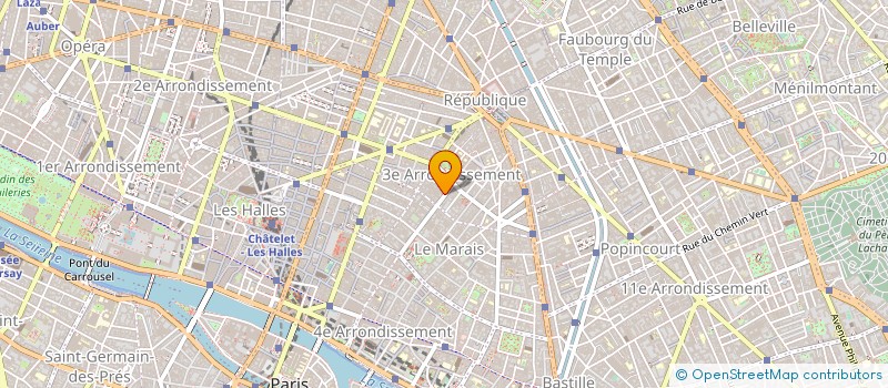localisation de l'entreprise ROSE MARINA à PARIS