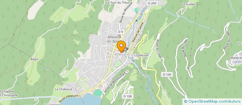 localisation de l'entreprise ROSE MATIN  ALLEVARD