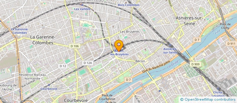 localisation de l'entreprise ROSE METAL à COURBEVOIE