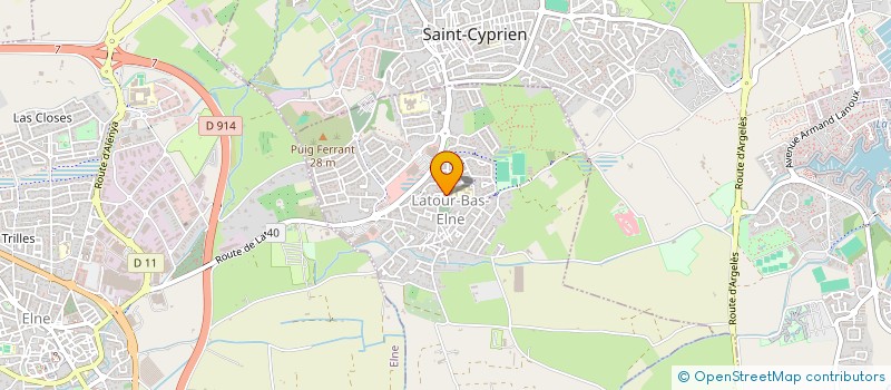 localisation de l'entreprise ROSE NOIRE  LATOUR-BAS-ELNE